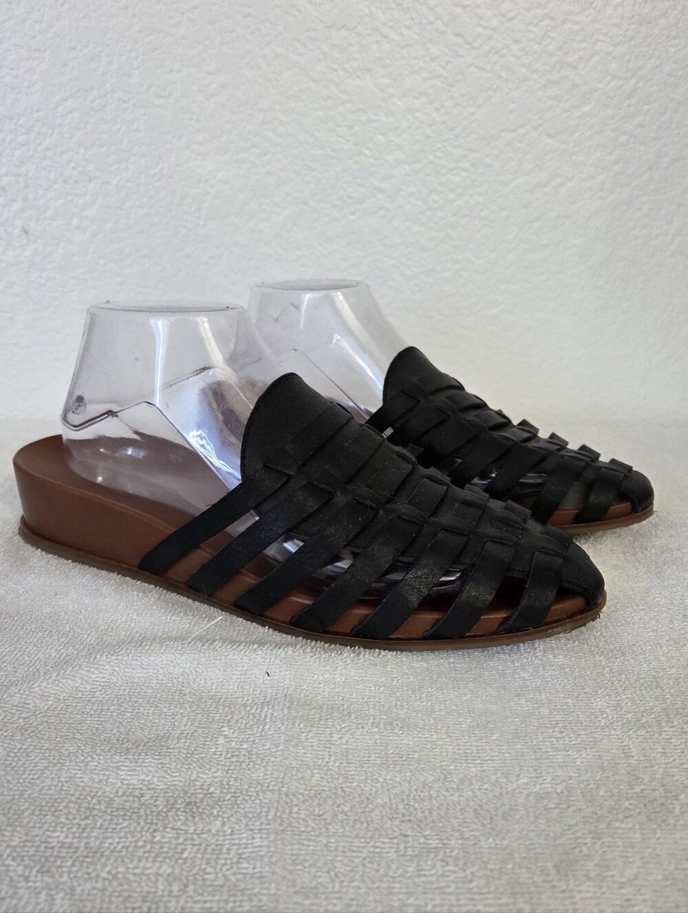 Lucky Brand Doerid Woven Leather Mules Women's Size 10